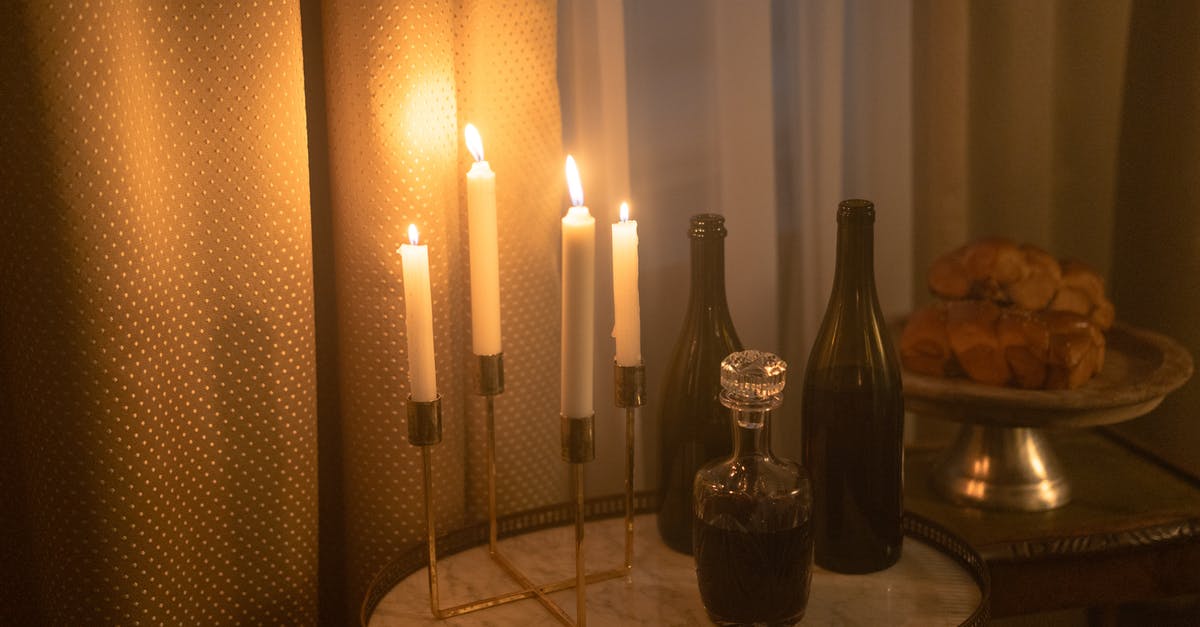 My Challah is bland - Lighted Candles And Wine Bottles on Wooden Table