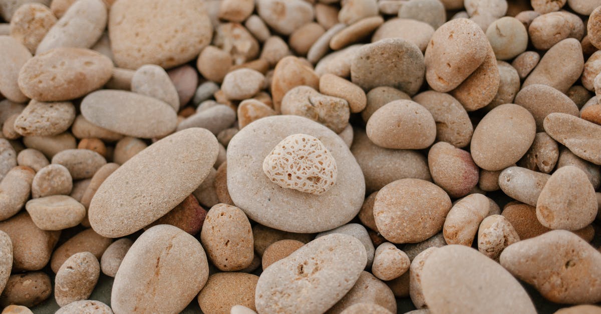 My small chuck roast was dry - From above of textured background of small stones with blots on surface on shore My small chuck roast was dry - From above of textured background of small stones with blots on surface on shore