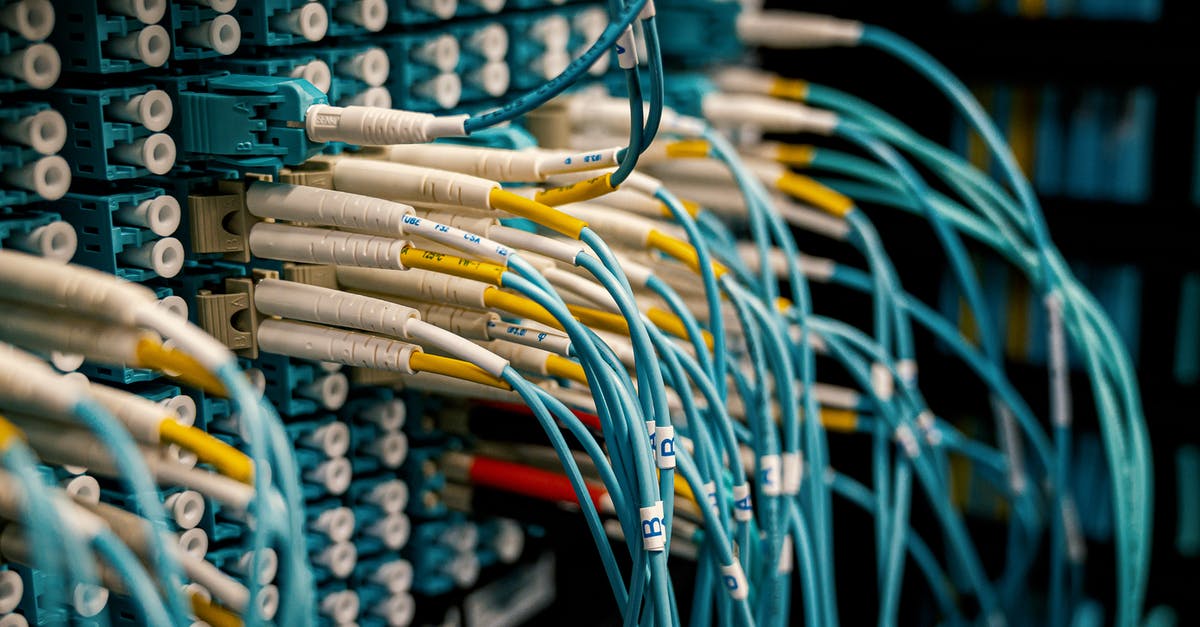 My white device has turned yellow - Fiber optical device with similar bright connectors with blue cables made of rubber with plastic pigtails on edges My white device has turned yellow - Fiber optical device with similar bright connectors with blue cables made of rubber with plastic pigtails on edges