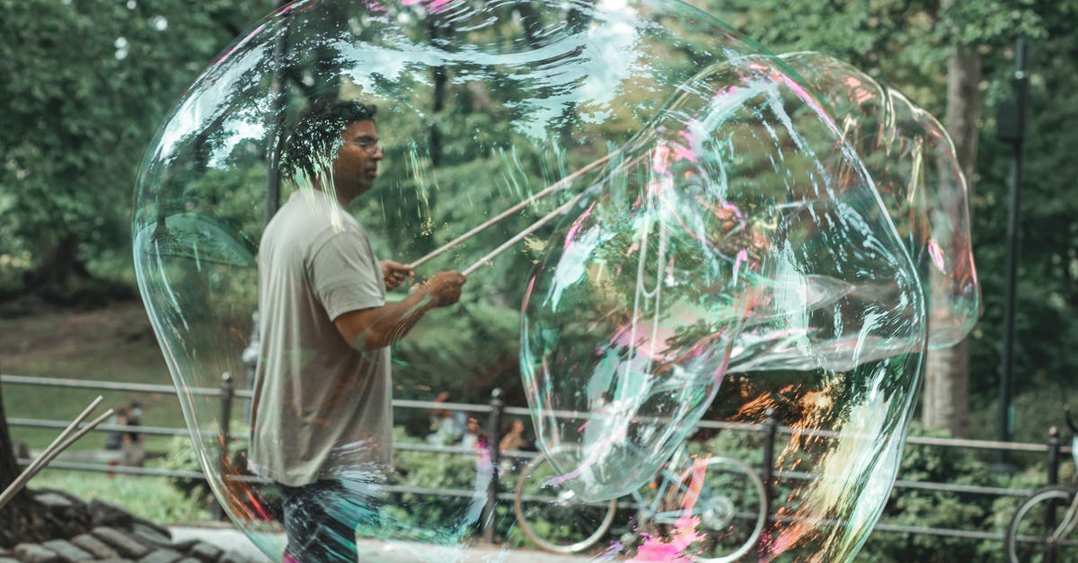 My yeast doesn't bubble but kinda works? - Side view of adult Indian male with sticks standing inside of transparent soap bubble and looking forward in town My yeast doesn't bubble but kinda works? - Side view of adult Indian male with sticks standing inside of transparent soap bubble and looking forward in town