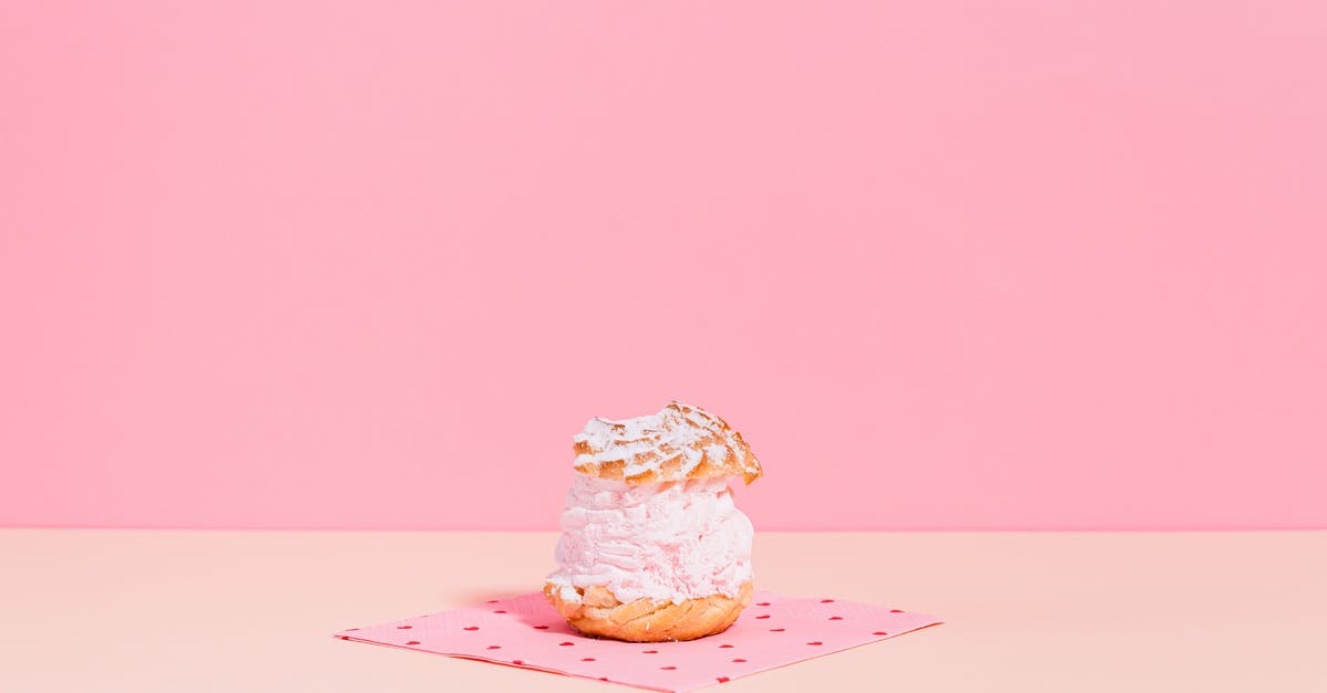 Nestle Cream "Ashta" - Brown and White Cupcake on Pink Surface Nestle Cream "Ashta" - Brown and White Cupcake on Pink Surface