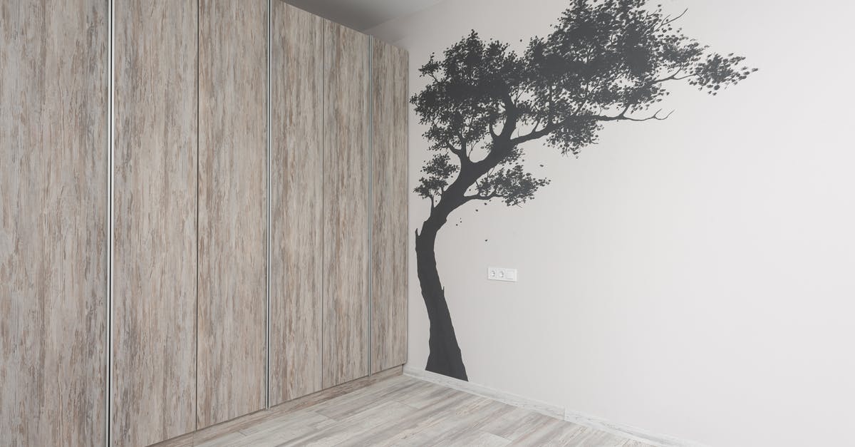 New lodge cast iron pan brown colour - Interior of new house room with decorative tree on wall New lodge cast iron pan brown colour - Interior of new house room with decorative tree on wall