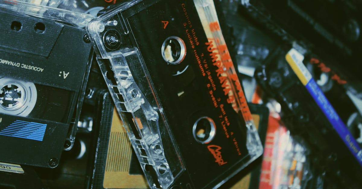 Non-plastics storage suggestions - Black and Red Cassette Tape Non-plastics storage suggestions - Black and Red Cassette Tape