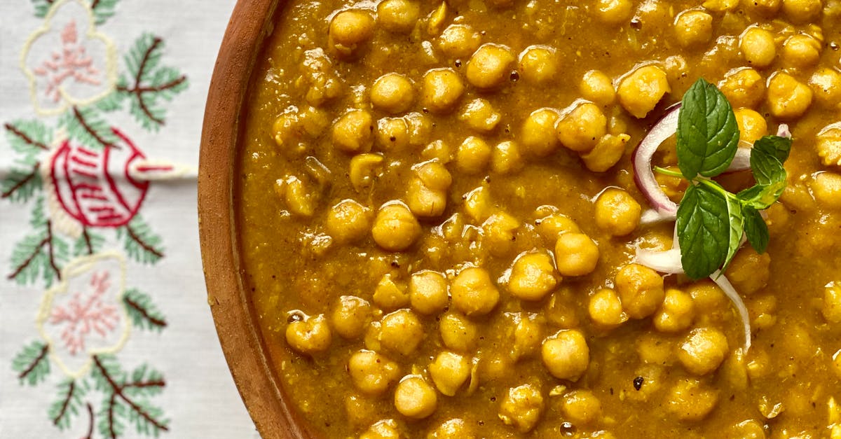 Northern Indian Cuisine - Garam Masala Without Cumin - Close-up of Chana Masala Northern Indian Cuisine - Garam Masala Without Cumin - Close-up of Chana Masala