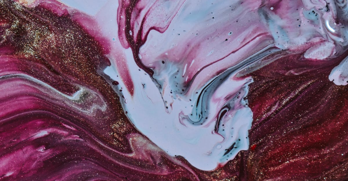 oil shimmering or just smoking? - Blended wet white and purple dyes forming abstract painting oil shimmering or just smoking? - Blended wet white and purple dyes forming abstract painting