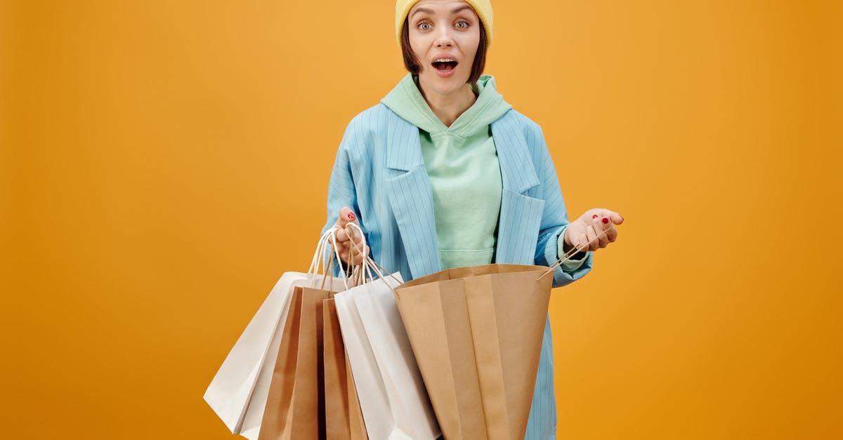 Opening potato bags - A Woman Opening a Paper Bag