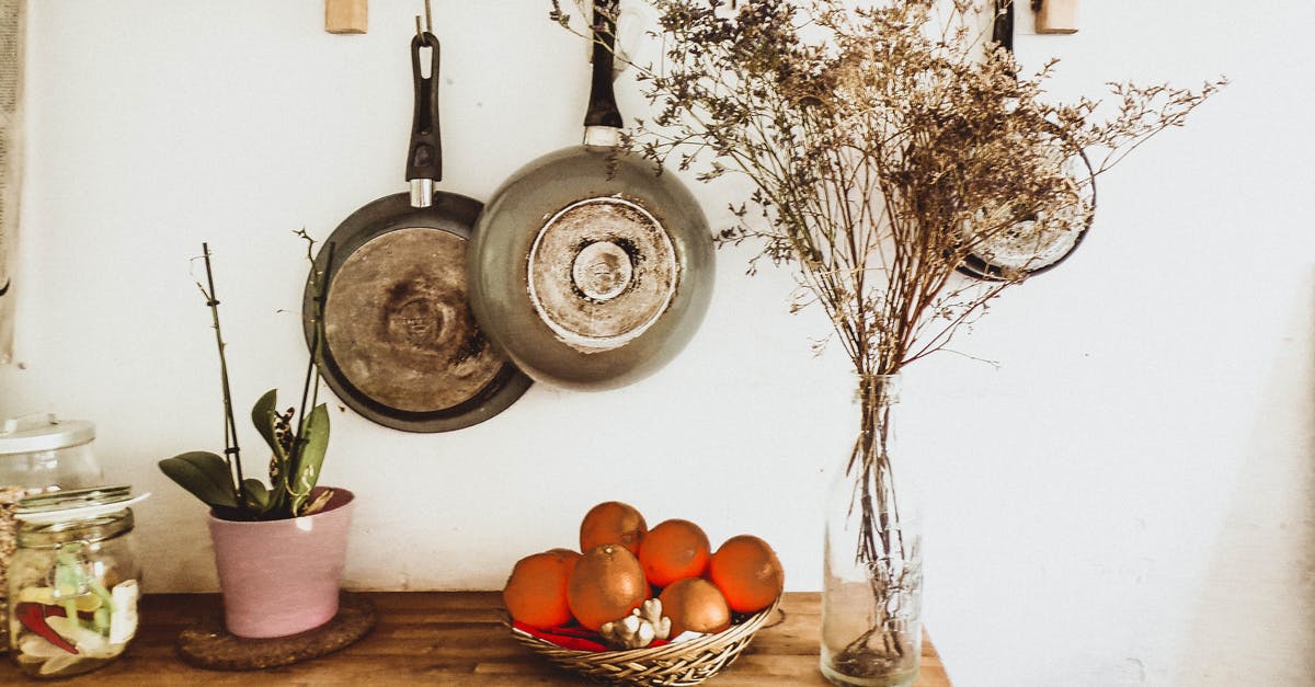 Options for non-stick frying pans - not using teflon - Two Gray Frying Pans Hanging on Wall Options for non-stick frying pans - not using teflon - Two Gray Frying Pans Hanging on Wall