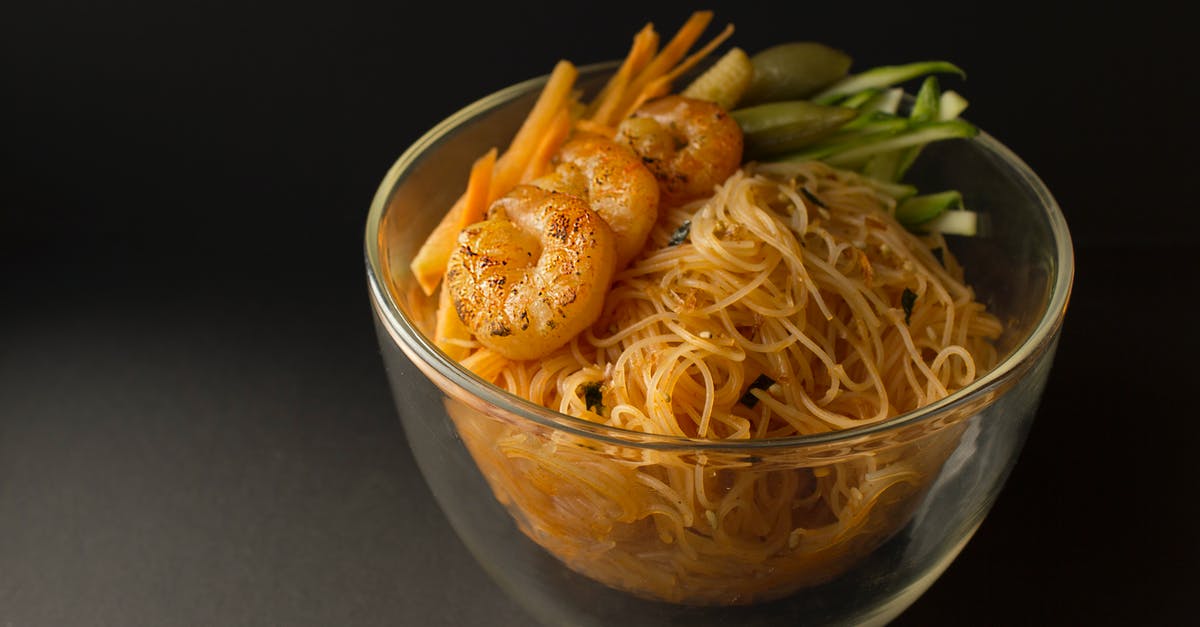 Other uses for Korean salted shrimp - Pasta Dish in Clear Glass Bowl Other uses for Korean salted shrimp - Pasta Dish in Clear Glass Bowl