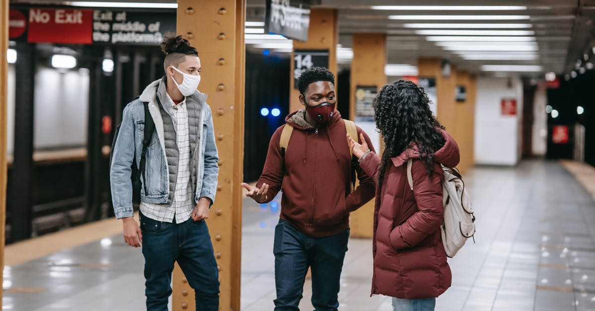 Oxtail soup, what is the normal simmer time? - Multiracial group of friends with backpacks wearing protective masks looking at each other while standing on subway station during meeting Oxtail soup, what is the normal simmer time? - Multiracial group of friends with backpacks wearing protective masks looking at each other while standing on subway station during meeting