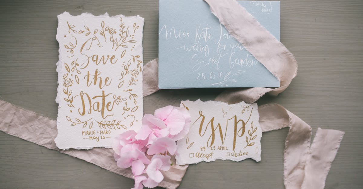 Parchment paper around a cheesecake? - Save the Date Invitation on the Table