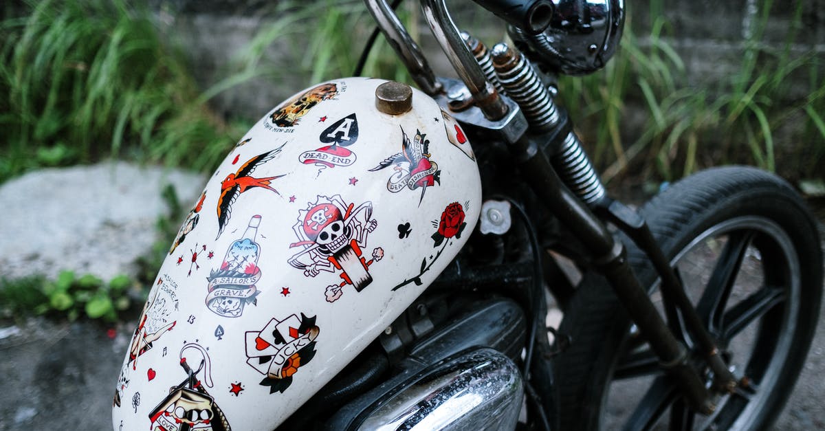 Pickle handling [closed] - White Motorcycle with Stickers