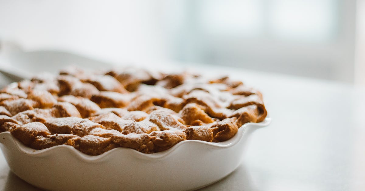 pie pan question - Brown Pie on a White Plate pie pan question - Brown Pie on a White Plate