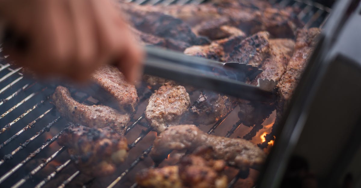 pork fillet cooking time - Crop faceless person grilling meat on brazier pork fillet cooking time - Crop faceless person grilling meat on brazier