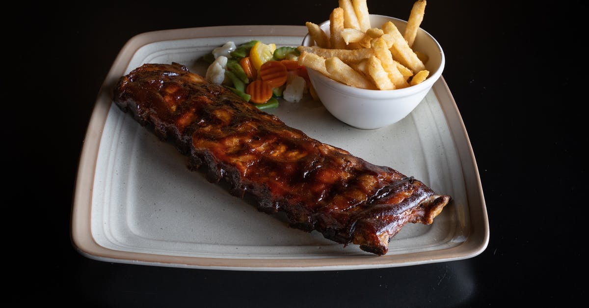 Prefrozen pork ribs - Pork Spare Ribs and French Fries