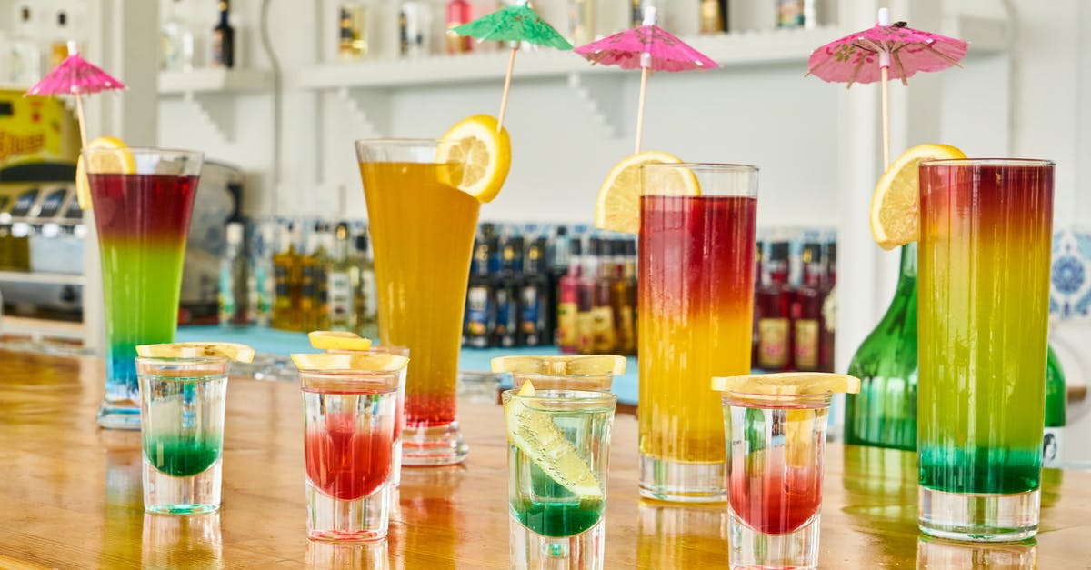 Pre-mixing liquor -- any downsides? - Clear Drinking Glasses Pre-mixing liquor -- any downsides? - Clear Drinking Glasses