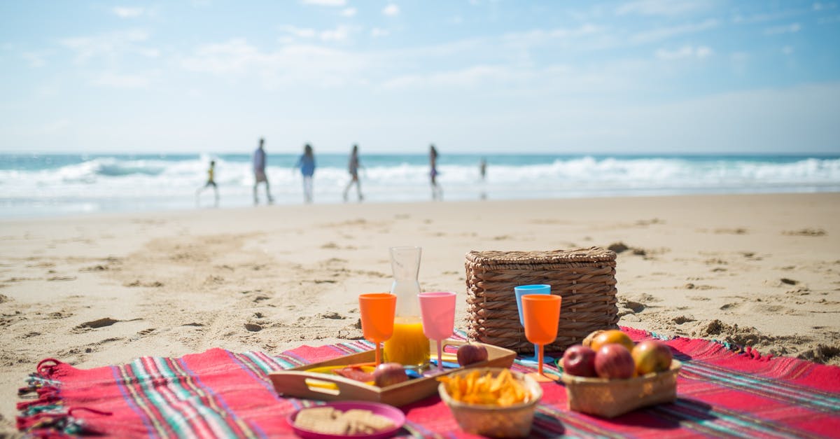 Preserving dehydrated fruits and vegs - Food in a Picnic Blanket in the Beach Preserving dehydrated fruits and vegs - Food in a Picnic Blanket in the Beach