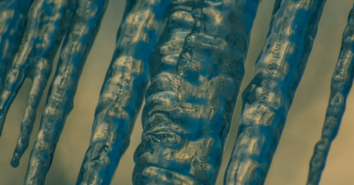 Problems with rapid melting ice cream. Making it without a machine - Blue Water Droplets on Blue Surface Problems with rapid melting ice cream. Making it without a machine - Blue Water Droplets on Blue Surface