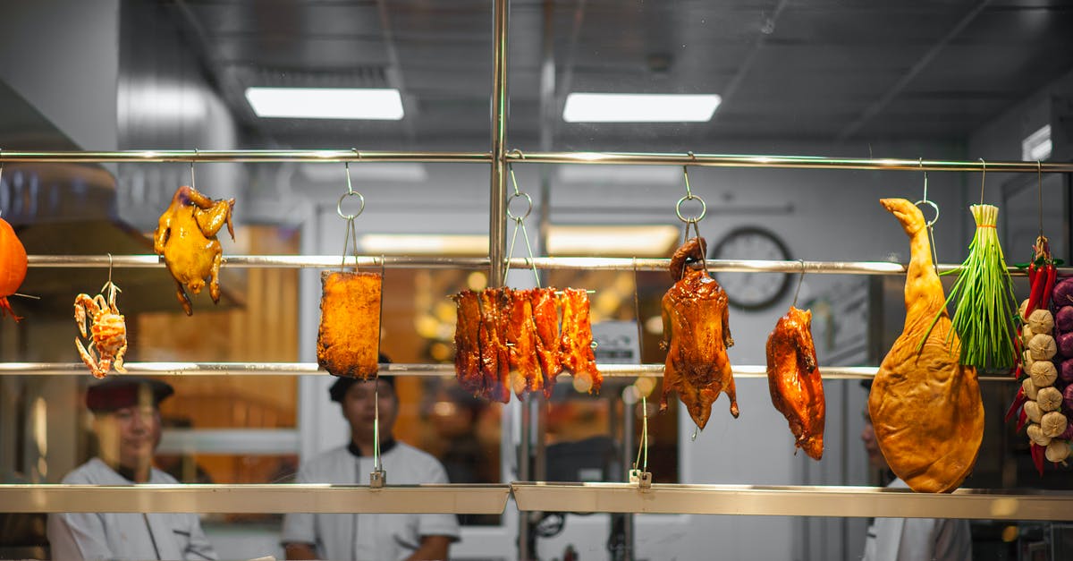 Quantities of salt and MSG for a chicken stock substitute - Photo of Assorted Food Hanging on Gray Metal Railings Quantities of salt and MSG for a chicken stock substitute - Photo of Assorted Food Hanging on Gray Metal Railings