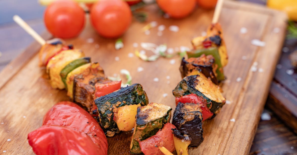 "Red Pepper Flakes" for German-style Doener Kebab - Close-Up Photo Of Skewers "Red Pepper Flakes" for German-style Doener Kebab - Close-Up Photo Of Skewers