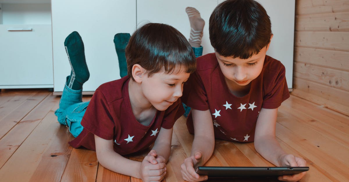 Reaheating 2 Spiral hams at same time - Cute siblings using tablet together at home Reaheating 2 Spiral hams at same time - Cute siblings using tablet together at home