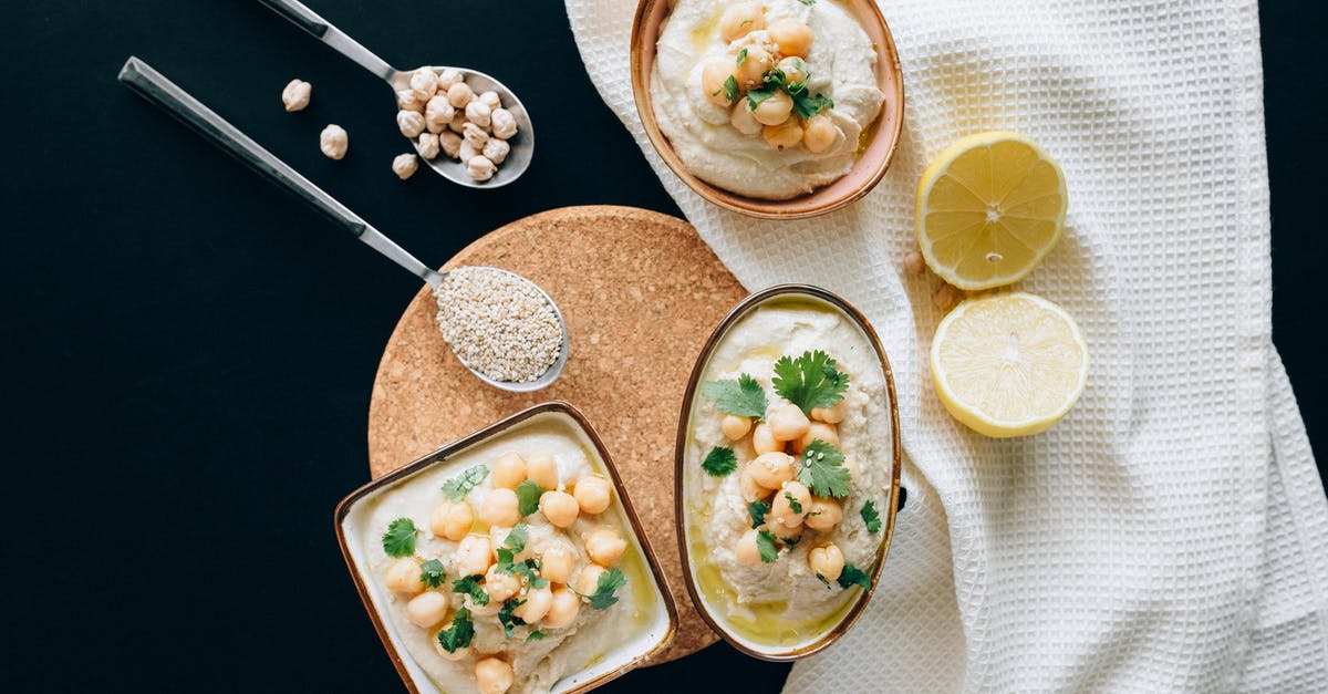 Reason for thickness of pepper\eggplant paste - Overhead Shot of Hummus Near a Sliced Lemon Reason for thickness of pepper\eggplant paste - Overhead Shot of Hummus Near a Sliced Lemon