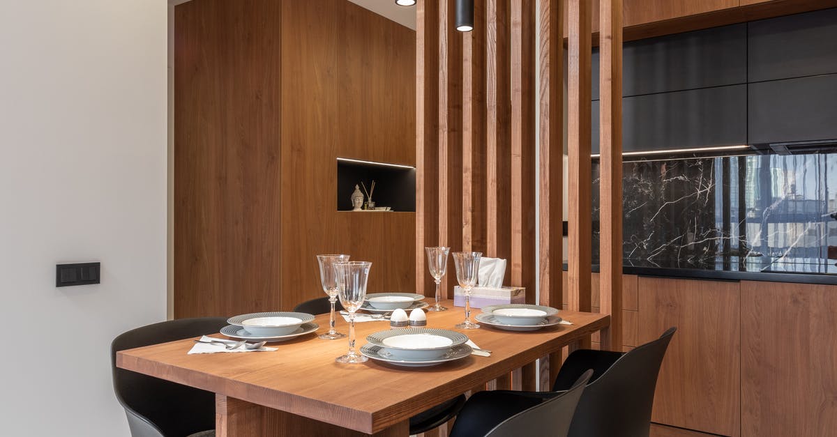 Refrigerator setting.... help! - Interior of kitchen with served table Refrigerator setting.... help! - Interior of kitchen with served table