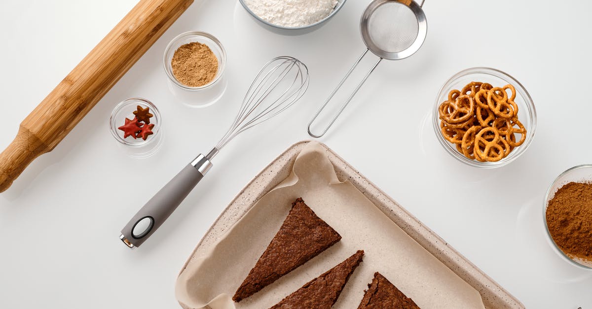 Reheating a Pretzel - Top View of Baking Tools and Cookies on a Tray 