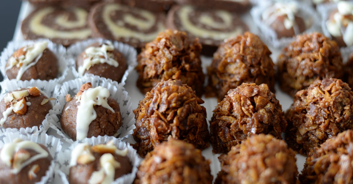Reliable Cookie-to-Butter Ratio for Crumb Crusts - Energy balls and cookies on white plate on table Reliable Cookie-to-Butter Ratio for Crumb Crusts - Energy balls and cookies on white plate on table