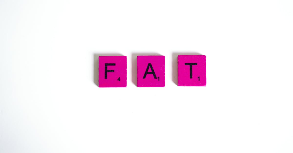 Removing fat from a recipe - Scrabble Letter Tiles on White Background Removing fat from a recipe - Scrabble Letter Tiles on White Background