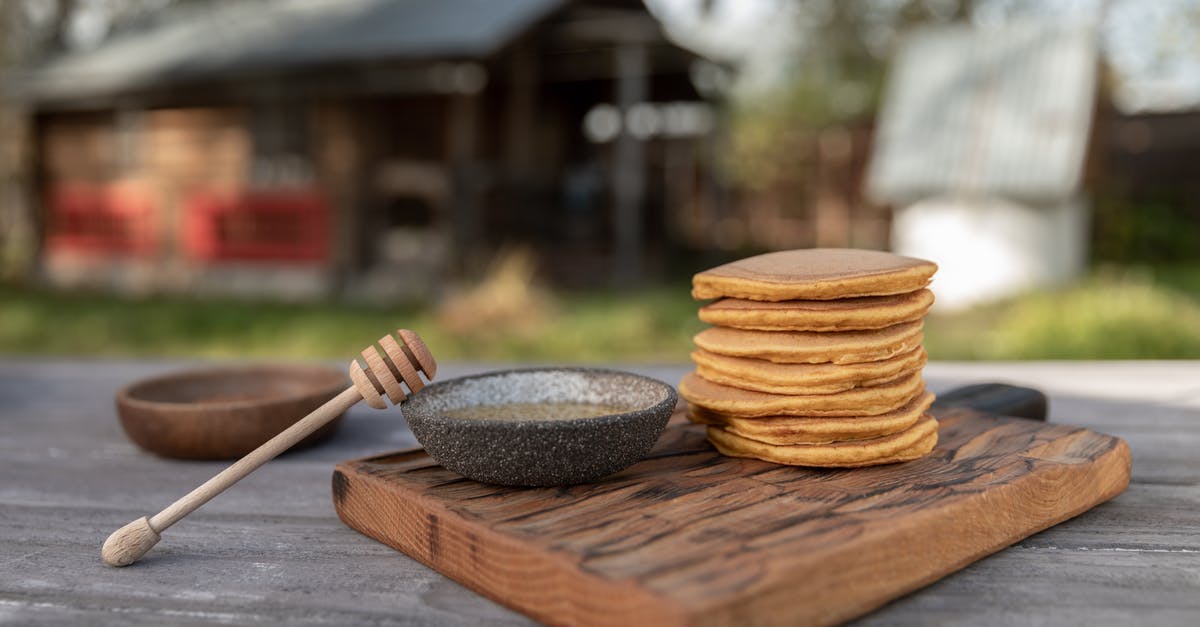 Resources for determining cooking substitutions - Homemade Pancakes on Wooden Table Outdoors Resources for determining cooking substitutions - Homemade Pancakes on Wooden Table Outdoors