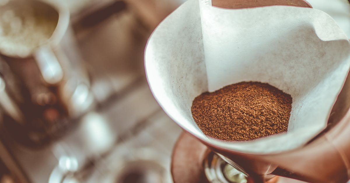 Reusing coffee grounds - Brown Coffee on White Strainer Reusing coffee grounds - Brown Coffee on White Strainer