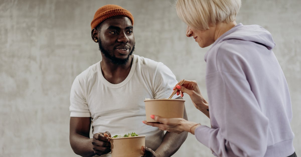 Rice vs pasta and potatoes - Man And Woman Eating Rice vs pasta and potatoes - Man And Woman Eating