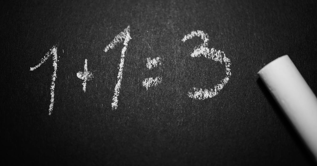 Riddle: Deciphering (likely) wrong Nutritional Info - 1 + 1 = 3 Text on Black Chalkboard Riddle: Deciphering (likely) wrong Nutritional Info - 1 + 1 = 3 Text on Black Chalkboard