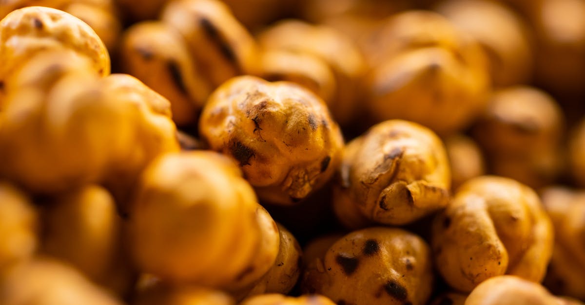 Roasted chickpeas for houmous? - Close Up Shot of Roasted Chickpeas Roasted chickpeas for houmous? - Close Up Shot of Roasted Chickpeas