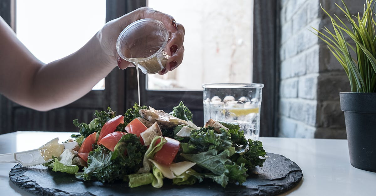 Ruined balsamic salad dressing, how to recover? - Person Pouring Dip on Vegetable Salad Ruined balsamic salad dressing, how to recover? - Person Pouring Dip on Vegetable Salad