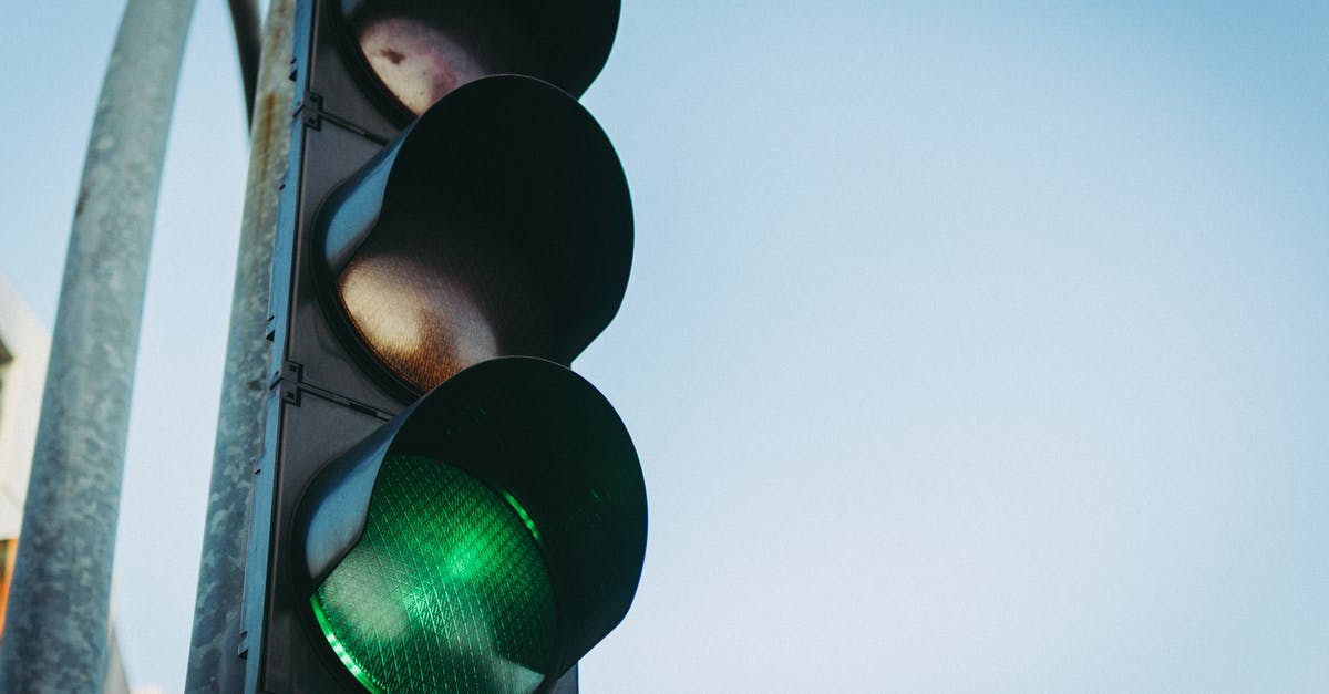 Safety of Blue / Green Garlic - Black Traffic Light Safety of Blue / Green Garlic - Black Traffic Light