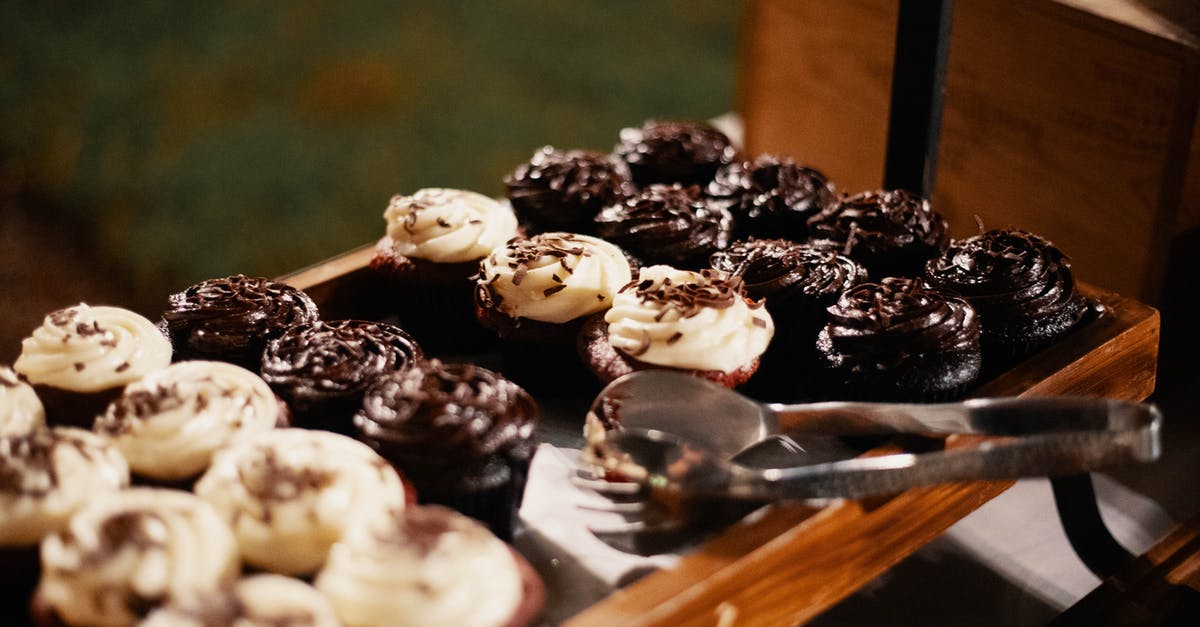 Savoury equivalent of choco-cornflake cakes - Chocolate Cupcakes on Tray Savoury equivalent of choco-cornflake cakes - Chocolate Cupcakes on Tray