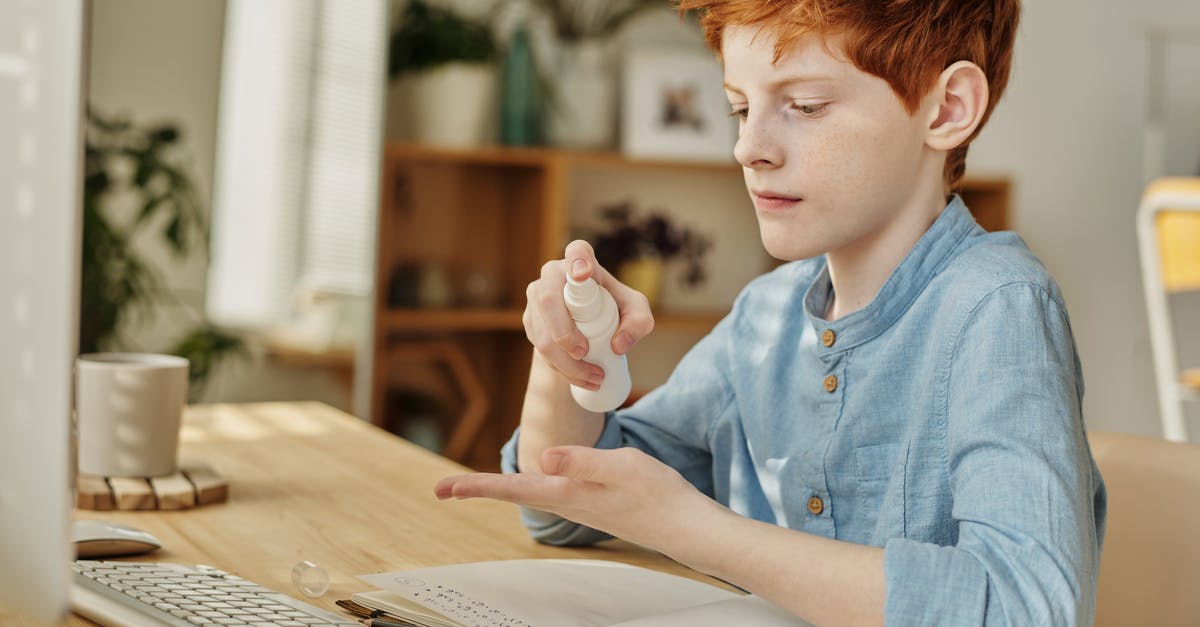 Shallow frying safety - Photo of Boy Using Hand Sanitizer Shallow frying safety - Photo of Boy Using Hand Sanitizer