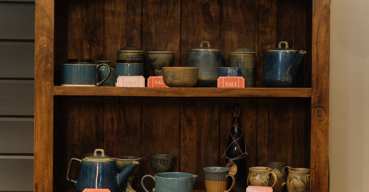 Shelf life of commercial jams with no preservatives? - Blue Ceramic Mugs on Brown Wooden Shelf Shelf life of commercial jams with no preservatives? - Blue Ceramic Mugs on Brown Wooden Shelf