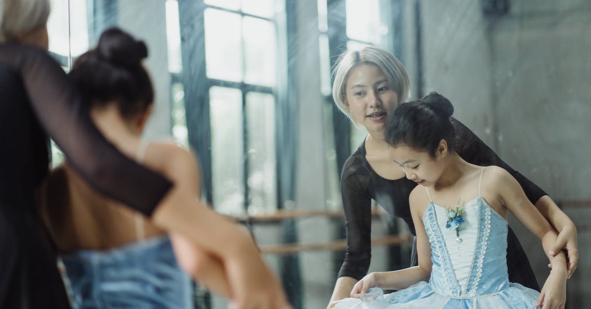 Skills that are only learned by professional chefs? - Professional ethnic ballerina teaching pupil ballet in dance room of school while looking at reflection in mirror Skills that are only learned by professional chefs? - Professional ethnic ballerina teaching pupil ballet in dance room of school while looking at reflection in mirror