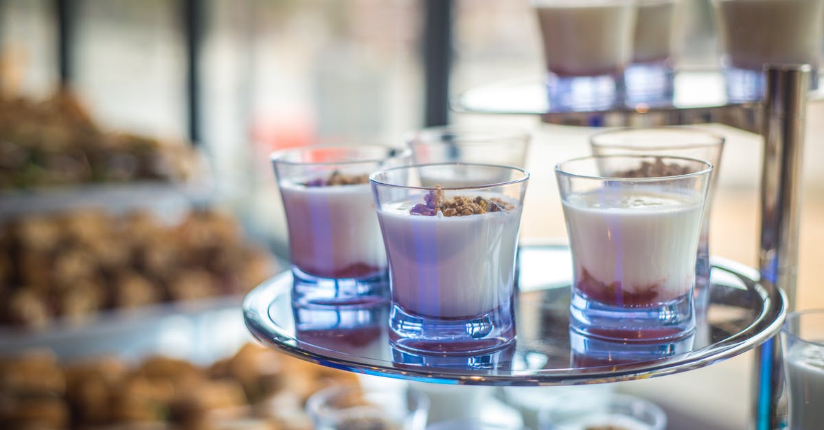 Slimy whey in store-bought yoghurt - Close-up of Drink in Glass Slimy whey in store-bought yoghurt - Close-up of Drink in Glass