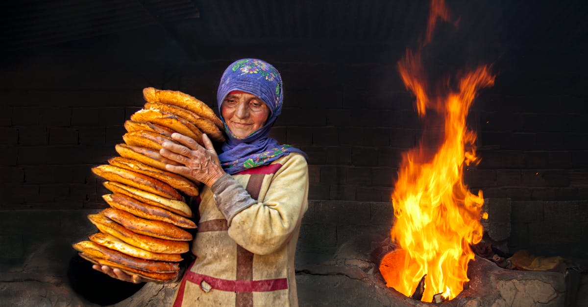 Smoke coming from oven - An Elderly Woman Carrying a Stacked of Flatbread Smoke coming from oven - An Elderly Woman Carrying a Stacked of Flatbread