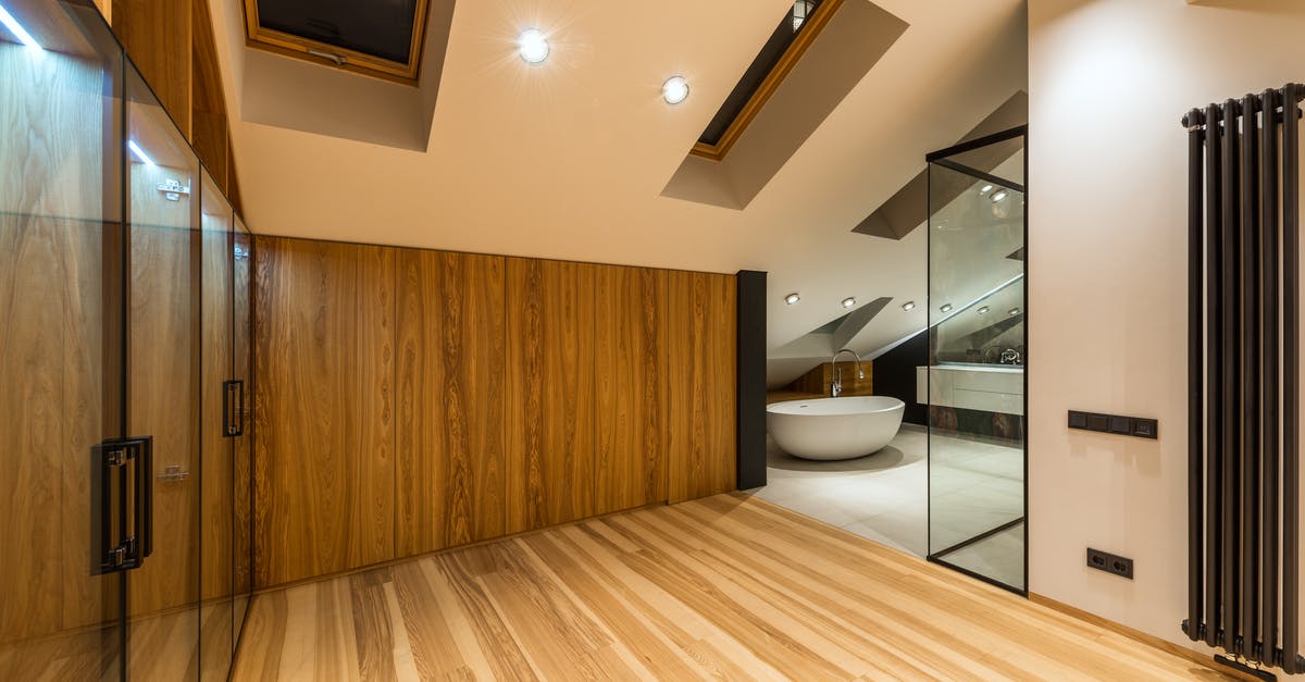 Solution for uneven heating on an electric coil stovetop - Creative design of bathroom with bath on floor under windows illuminated by lamps in house Solution for uneven heating on an electric coil stovetop - Creative design of bathroom with bath on floor under windows illuminated by lamps in house