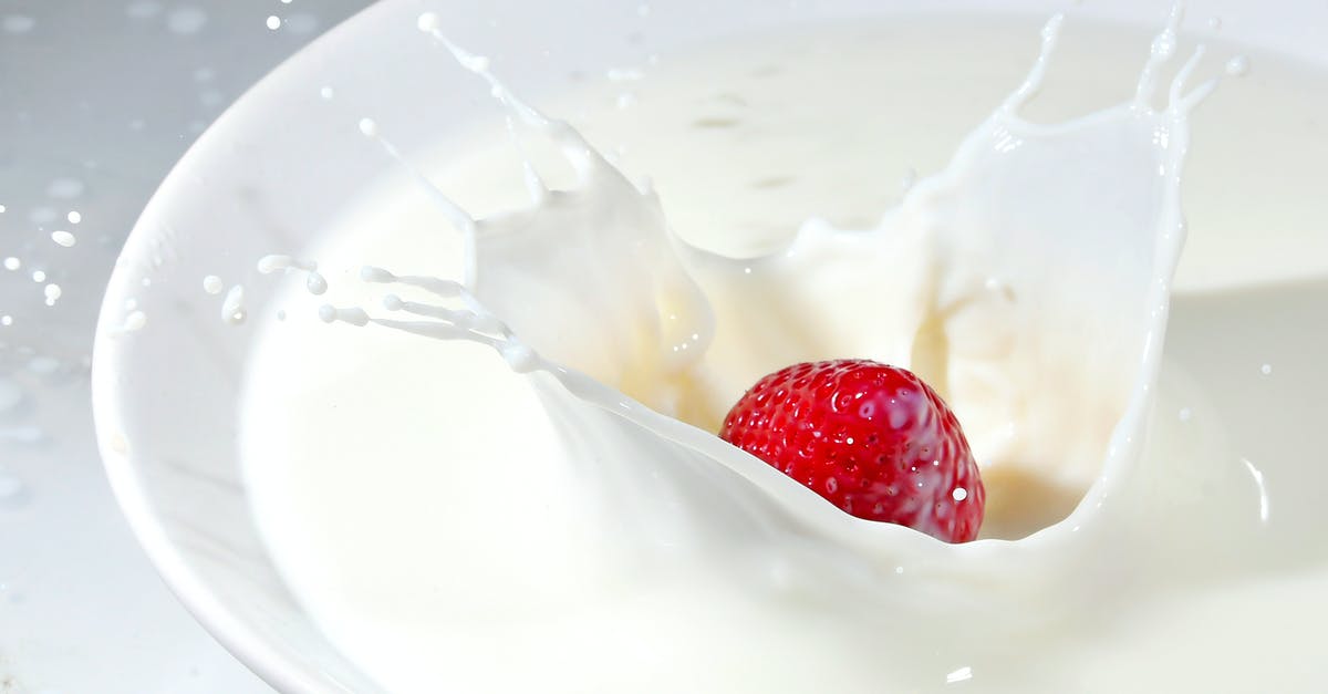 Soon-to-be cultured milk with fresh fruit safe for consumption? - Time Lapse Photography of Strawberry Falling on Milk Soon-to-be cultured milk with fresh fruit safe for consumption? - Time Lapse Photography of Strawberry Falling on Milk