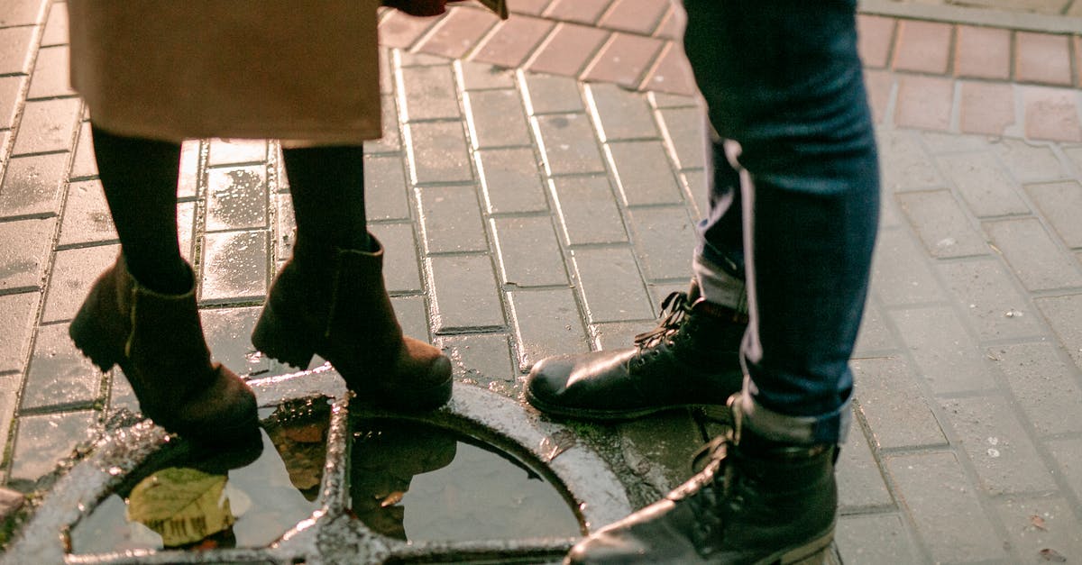 Soufflé the day before? - Person in Black Leather Boots Standing on Brick Floor Soufflé the day before? - Person in Black Leather Boots Standing on Brick Floor