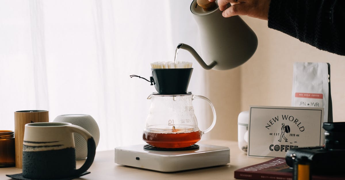 Stockpot double as beer brewing pot - A Person Brewing Pour Over Coffee