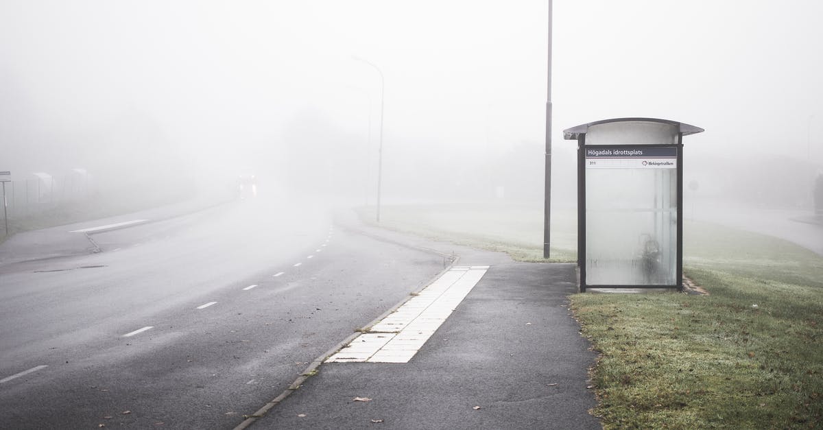 Stopping sous vide to drive to relatives, then restarting - Empty Road With Fog