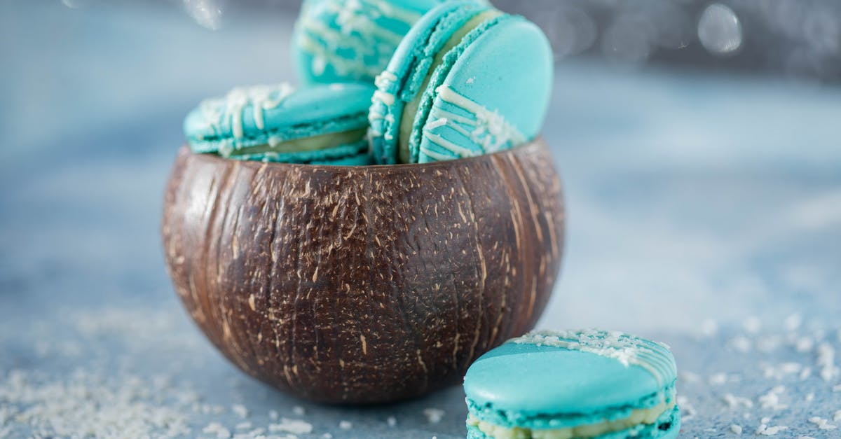 Substitute for coconut in macaroons - Delicious macaroons in coconut shell Substitute for coconut in macaroons - Delicious macaroons in coconut shell