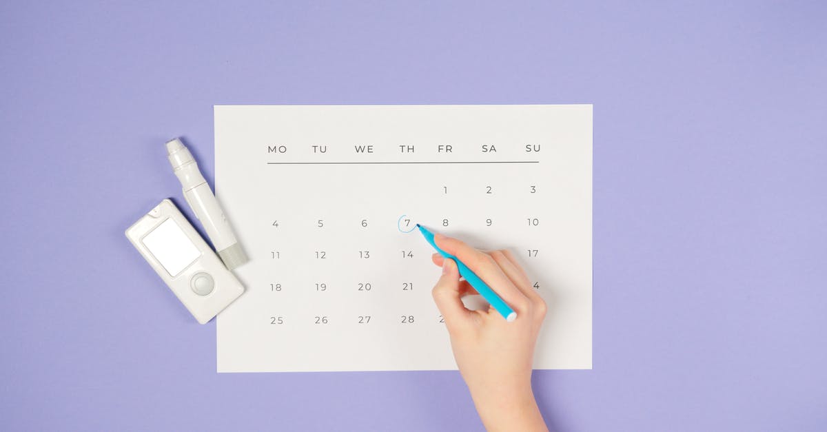 Substituting glucose syrup for glucose - Person Drawing a Circle on a Calendar Substituting glucose syrup for glucose - Person Drawing a Circle on a Calendar