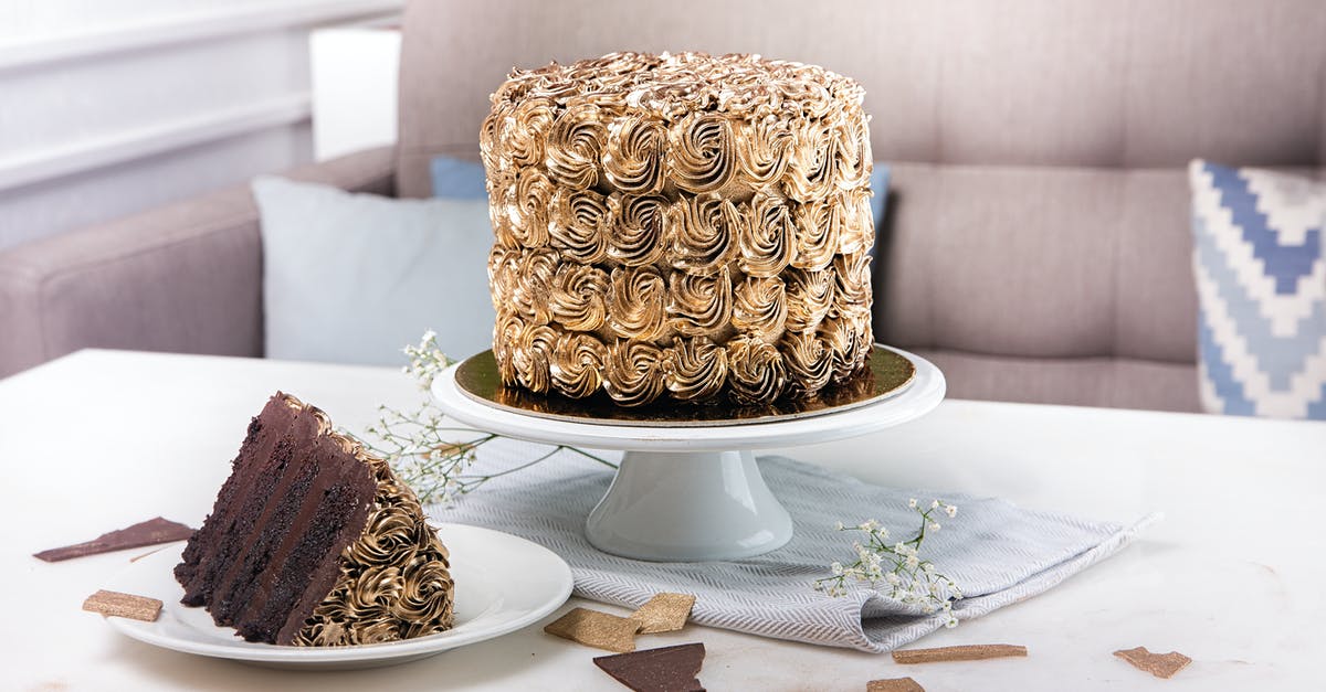 Substituting white chocolate in Julia Child's mousse - Chocolate Cake With Icing on Cake Stand Substituting white chocolate in Julia Child's mousse - Chocolate Cake With Icing on Cake Stand